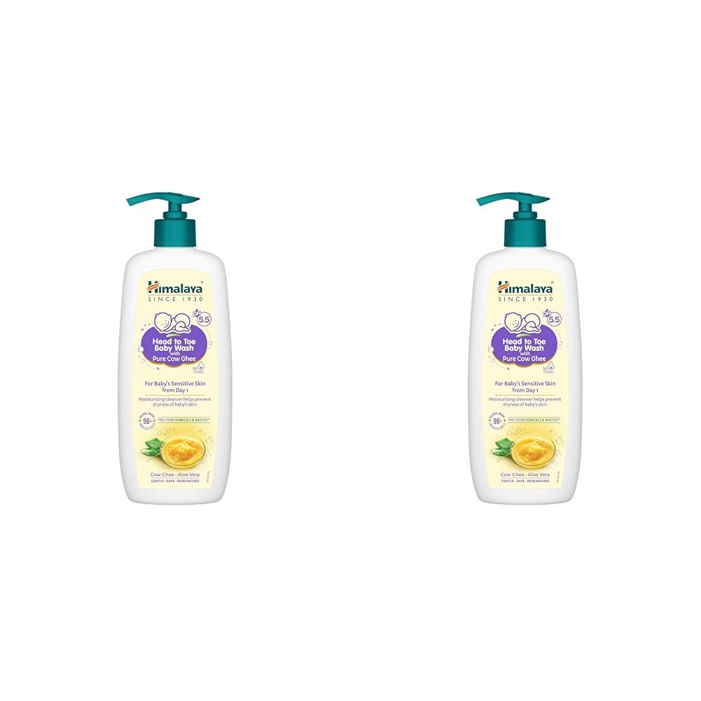 Himalaya Gentle Baby Wash 400ml | No tears formula |with chickpea and Green gram| Cleansing baby's gentle skin