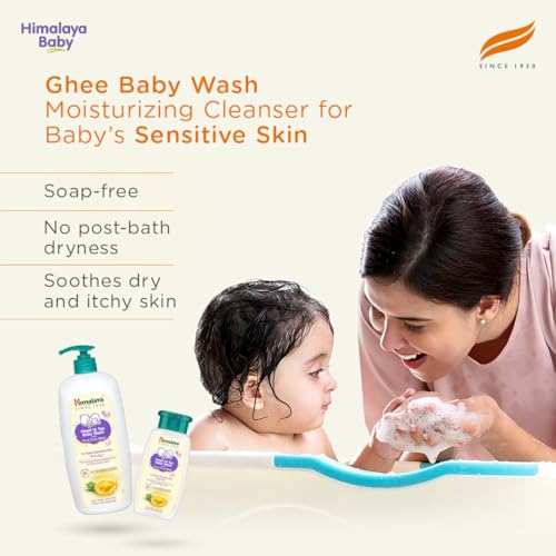 Himalaya Gentle Baby Wash 400ml | No tears formula |with chickpea and Green gram| Cleansing baby's gentle skin