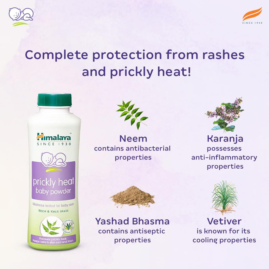 Himalaya Baby Powder 400g | No.1 Doctor-Prescribed Brand | With Yashad Bhasma & Vetiver | Sweat-Free & Refreshing Comfort | Safe for Newborns