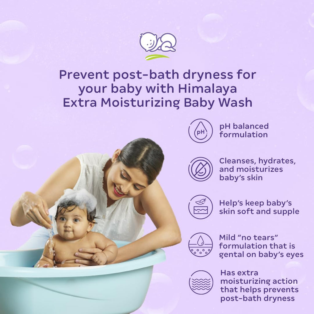 Himalaya Gentle Baby Wash 400ml | No tears formula |with chickpea and Green gram| Cleansing baby's gentle skin