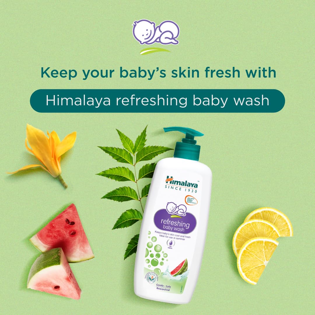 Himalaya Gentle Baby Wash 400ml | No tears formula |with chickpea and Green gram| Cleansing baby's gentle skin