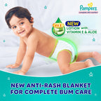 Pampers Complete Skin Comfort | Pant Style Diaper Large, 128 Count| Anti Rash with 100% protection from leakage upto 12 hrs