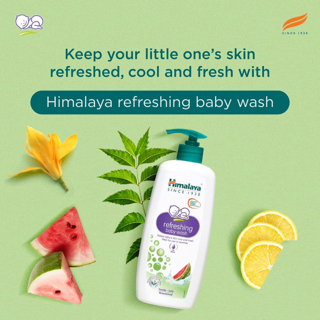 Himalaya Gentle Baby Wash 400ml | No tears formula |with chickpea and Green gram| Cleansing baby's gentle skin