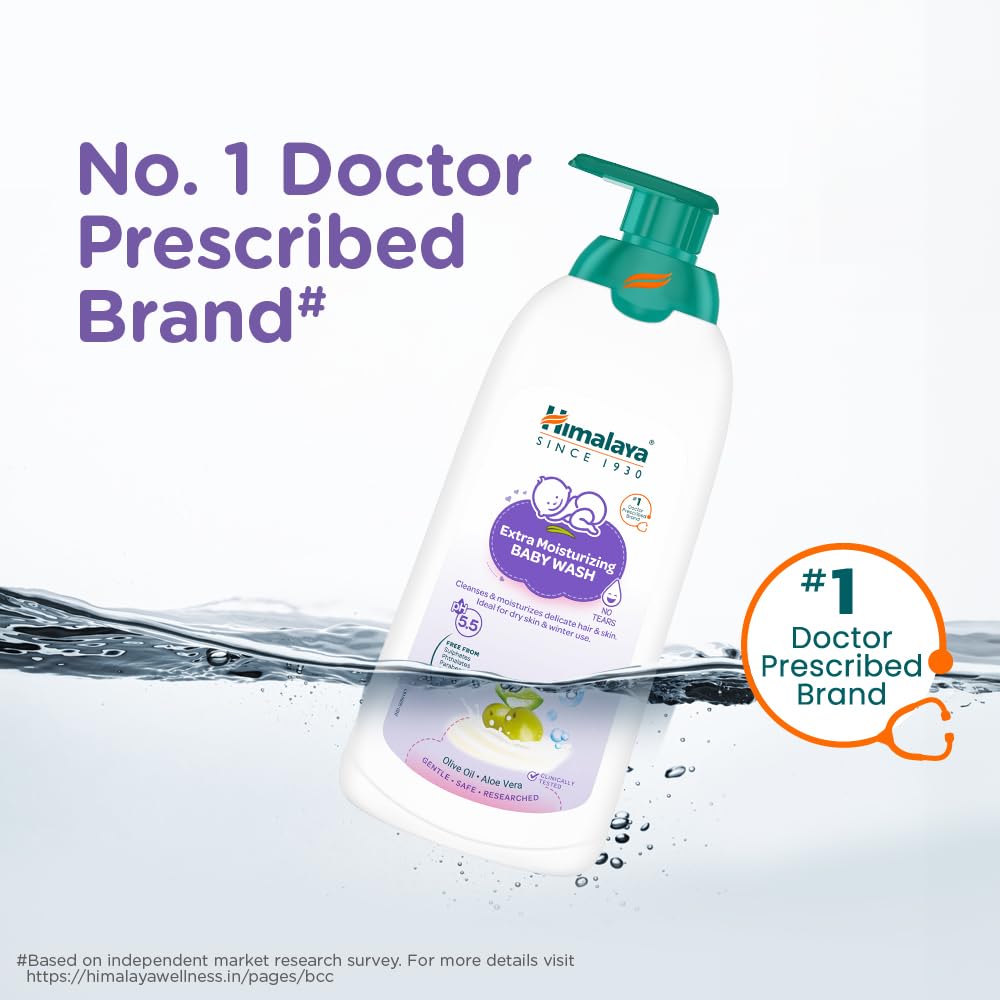 Himalaya Gentle Baby Wash 400ml | No tears formula |with chickpea and Green gram| Cleansing baby's gentle skin
