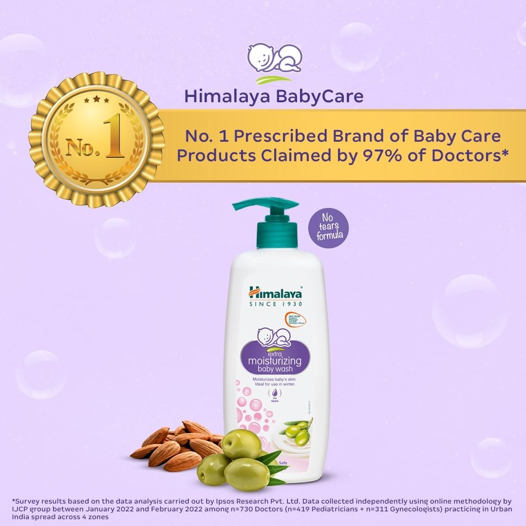 Himalaya Gentle Baby Wash 400ml | No tears formula |with chickpea and Green gram| Cleansing baby's gentle skin