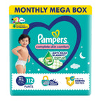 Pampers Complete Skin Comfort | Pant Style Diaper Large, 128 Count| Anti Rash with 100% protection from leakage upto 12 hrs
