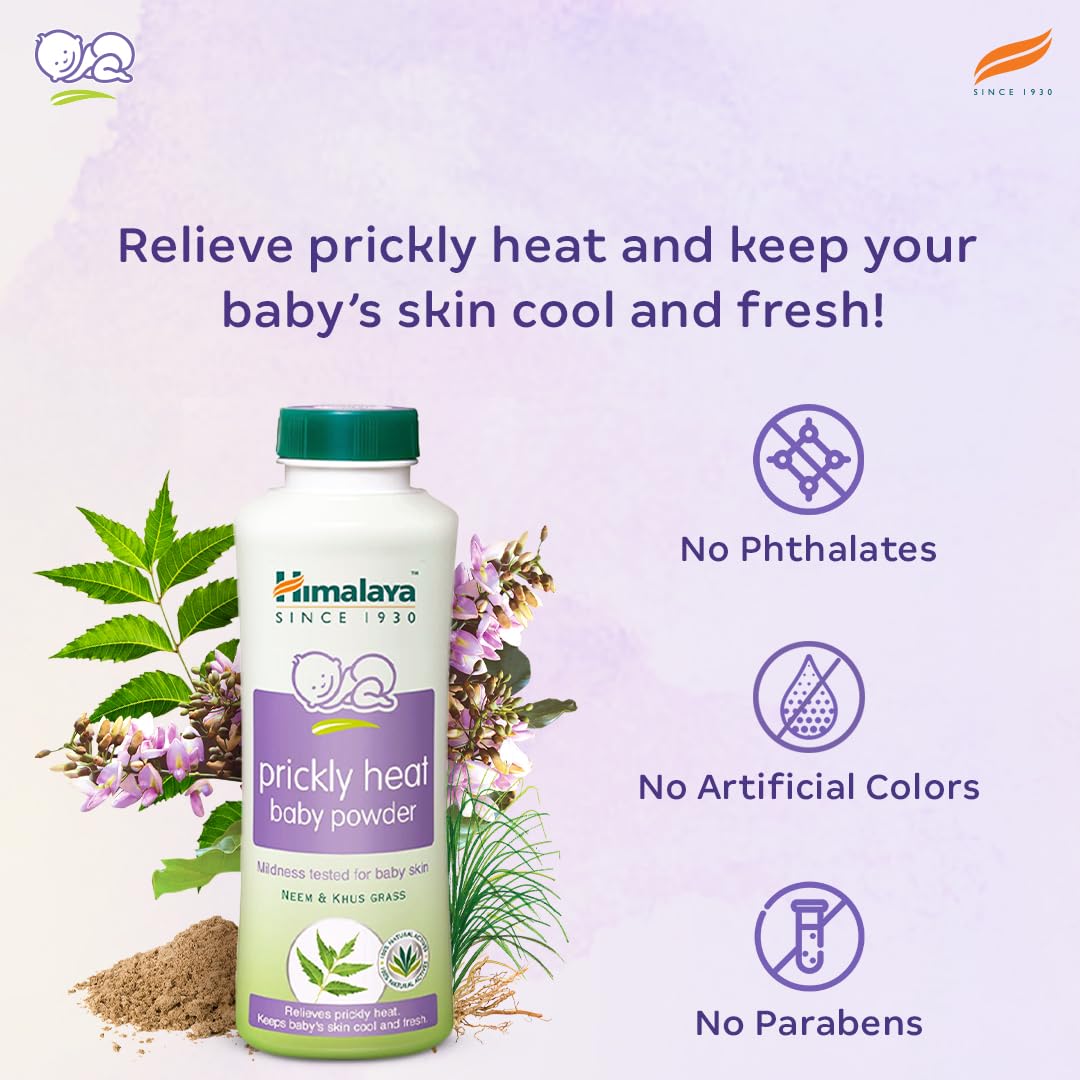 Himalaya Baby Powder 400g | No.1 Doctor-Prescribed Brand | With Yashad Bhasma & Vetiver | Sweat-Free & Refreshing Comfort | Safe for Newborns