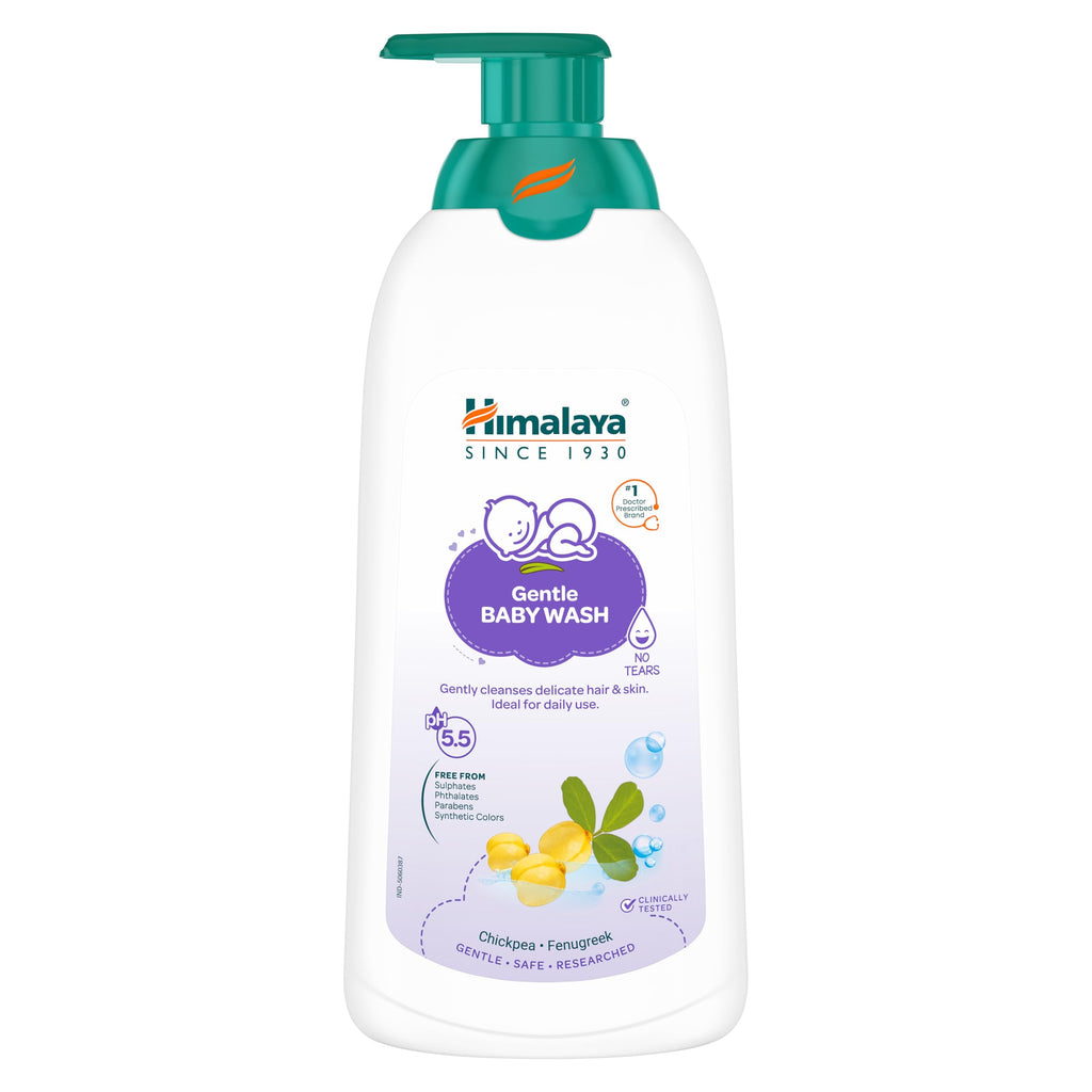 Himalaya Gentle Baby Wash 400ml | No tears formula |with chickpea and Green gram| Cleansing baby's gentle skin