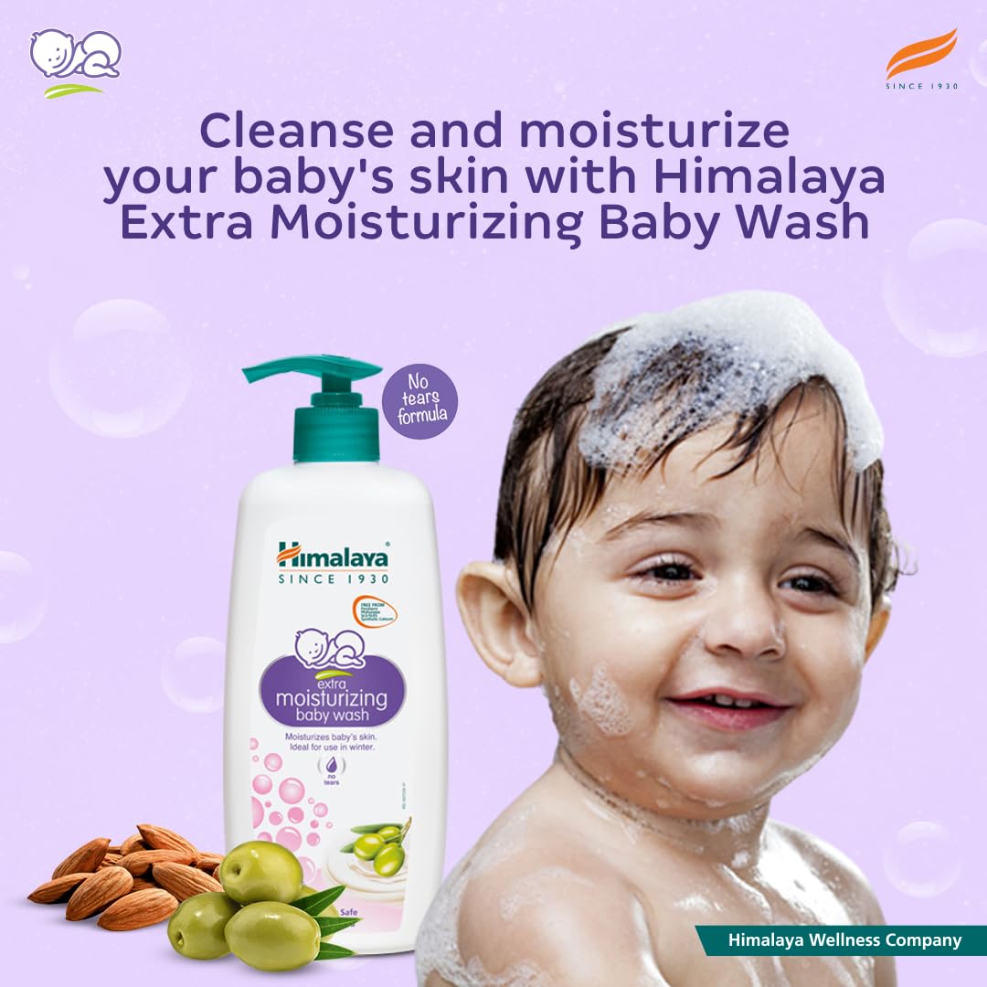 Himalaya Gentle Baby Wash 400ml | No tears formula |with chickpea and Green gram| Cleansing baby's gentle skin