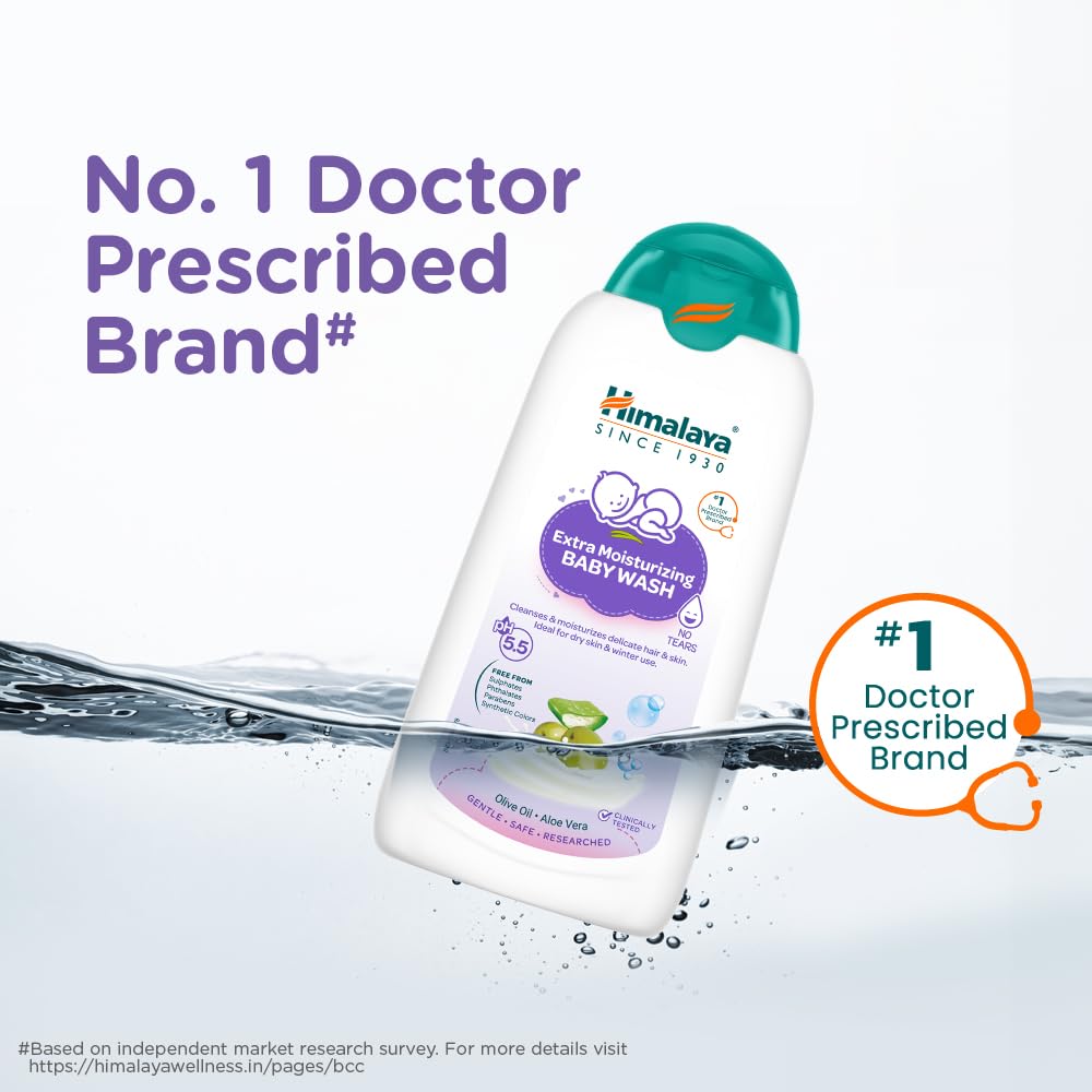 Himalaya Gentle Baby Wash 400ml | No tears formula |with chickpea and Green gram| Cleansing baby's gentle skin