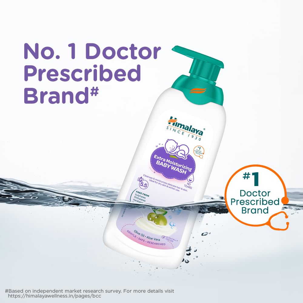 Himalaya Gentle Baby Wash 400ml | No tears formula |with chickpea and Green gram| Cleansing baby's gentle skin
