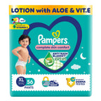 Pampers Complete Skin Comfort | Pant Style Diaper Large, 128 Count| Anti Rash with 100% protection from leakage upto 12 hrs