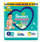 Pampers Complete Skin Comfort | Pant Style Diaper Large, 128 Count| Anti Rash with 100% protection from leakage upto 12 hrs