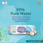 Himalaya Gentle Baby Wipes with Lid (72 wipes x4 packs -288 wipes) |100% Biodegradable Plant-based fabric | Indian Lotus & Aloe Vera | Skin Friendly PH| Extra Soft