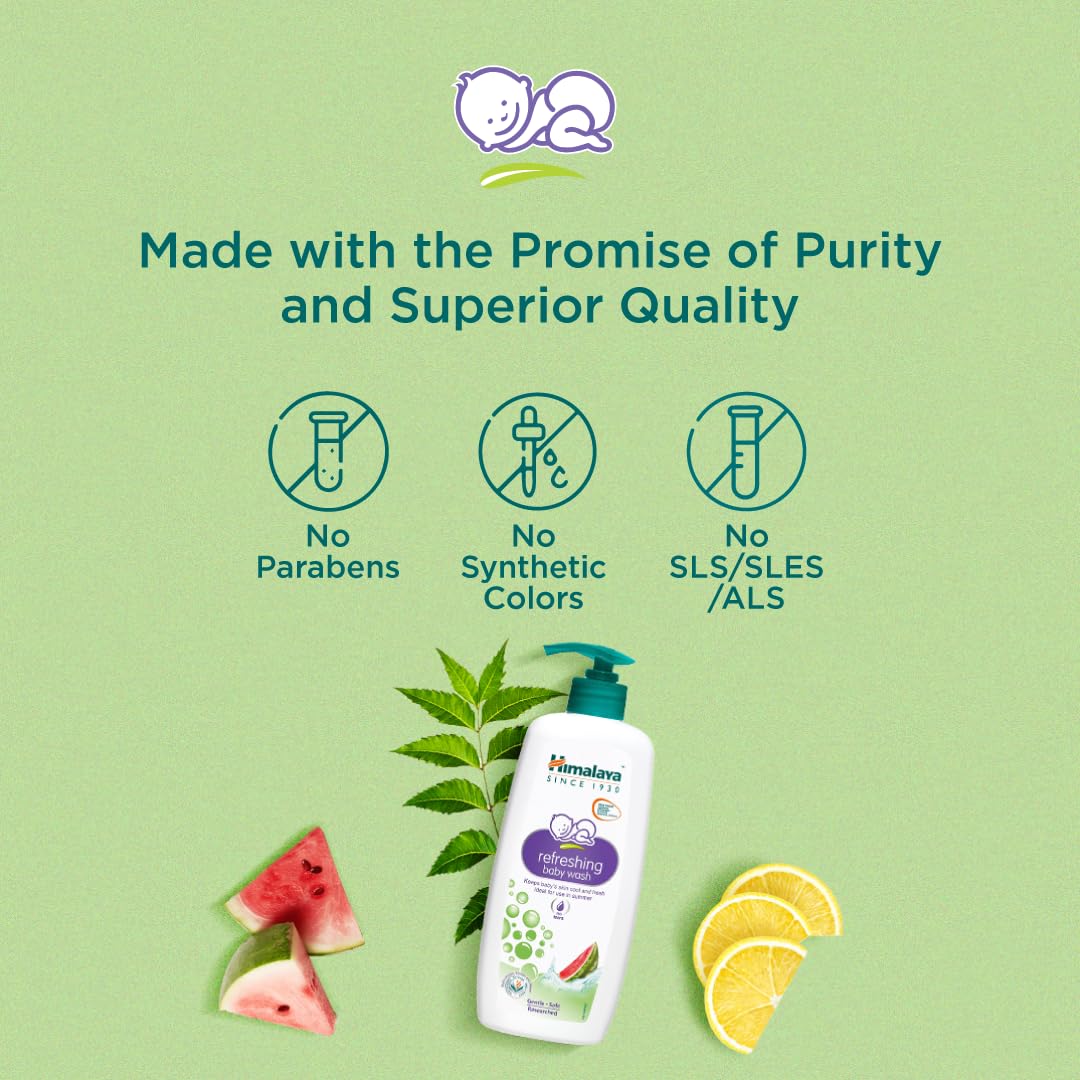 Himalaya Gentle Baby Wash 400ml | No tears formula |with chickpea and Green gram| Cleansing baby's gentle skin