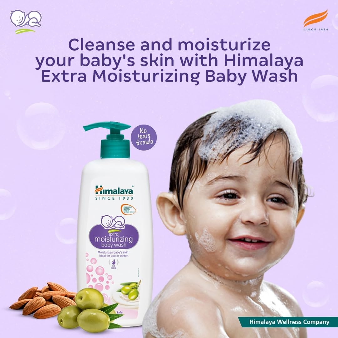 Himalaya Gentle Baby Wash 400ml | No tears formula |with chickpea and Green gram| Cleansing baby's gentle skin