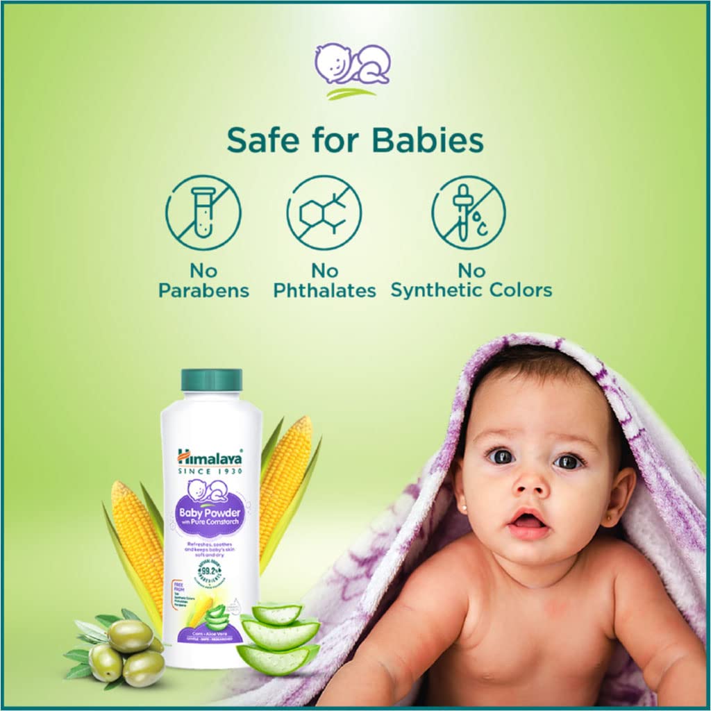 Himalaya Baby Powder 400g | No.1 Doctor-Prescribed Brand | With Yashad Bhasma & Vetiver | Sweat-Free & Refreshing Comfort | Safe for Newborns