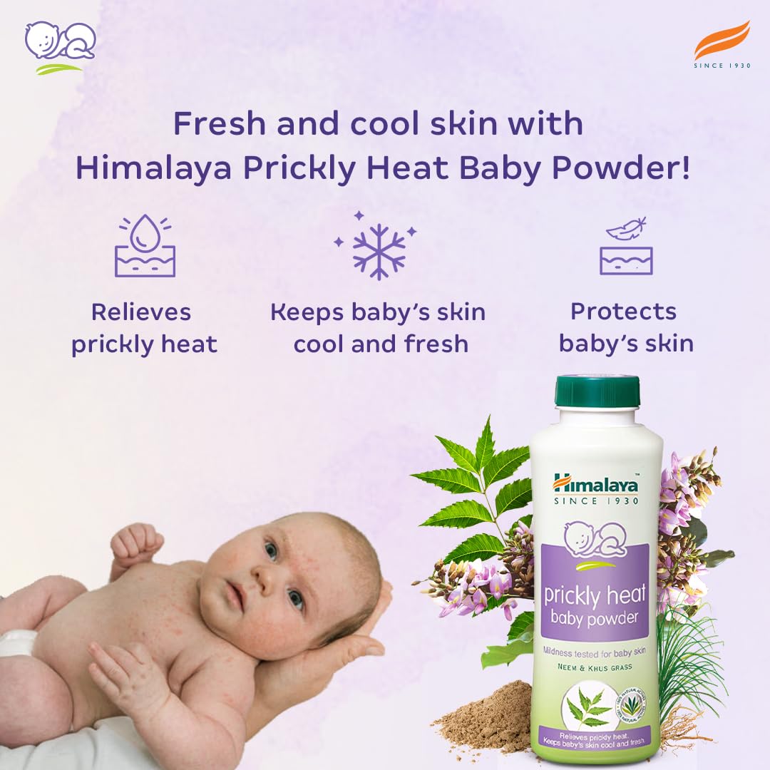 Himalaya Baby Powder 400g | No.1 Doctor-Prescribed Brand | With Yashad Bhasma & Vetiver | Sweat-Free & Refreshing Comfort | Safe for Newborns