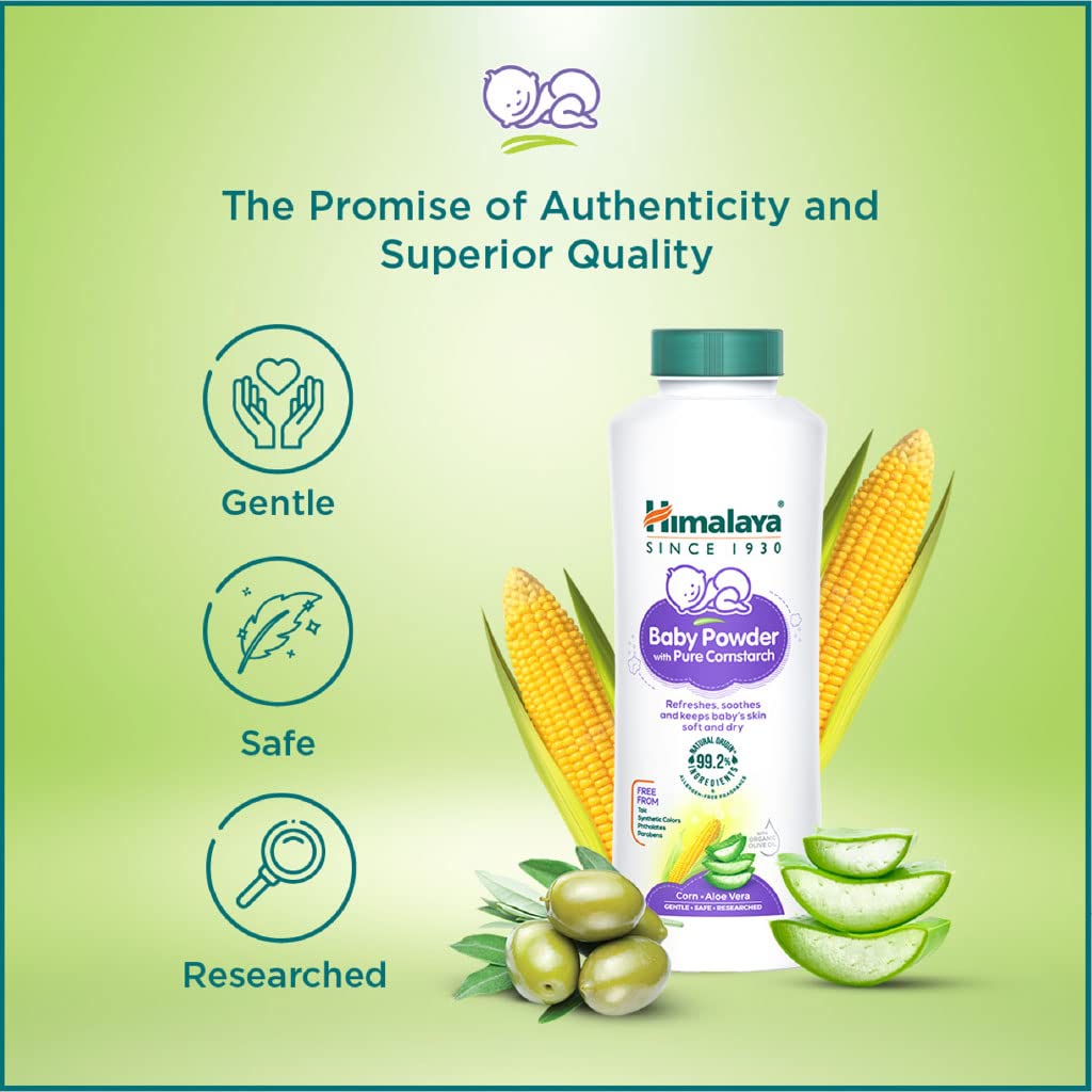 Himalaya Baby Powder 400g | No.1 Doctor-Prescribed Brand | With Yashad Bhasma & Vetiver | Sweat-Free & Refreshing Comfort | Safe for Newborns