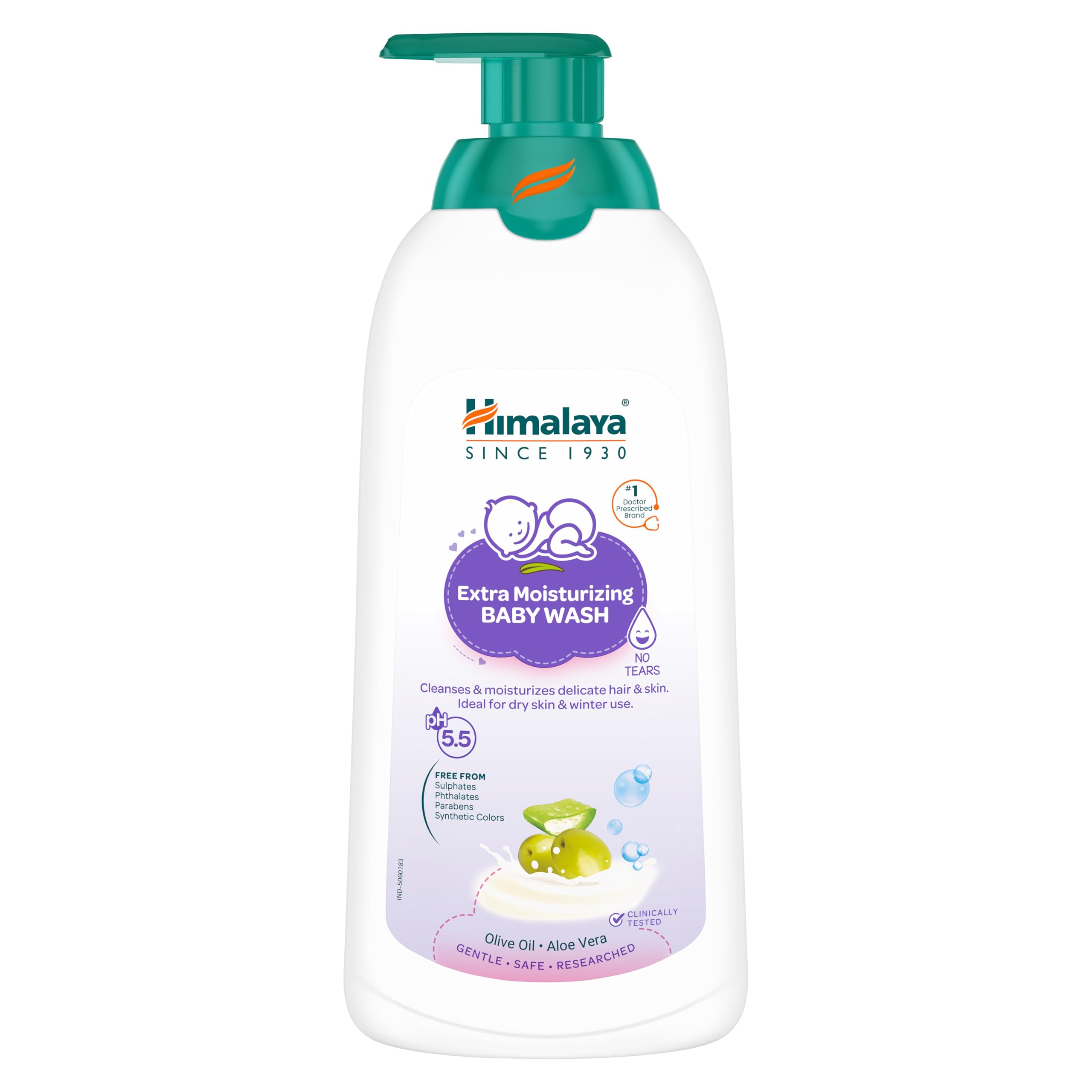 Himalaya Gentle Baby Wash 400ml | No tears formula |with chickpea and Green gram| Cleansing baby's gentle skin