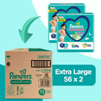 Pampers Complete Skin Comfort | Pant Style Diaper Large, 128 Count| Anti Rash with 100% protection from leakage upto 12 hrs