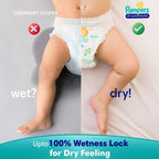 Pampers Complete Skin Comfort | Pant Style Diaper Large, 128 Count| Anti Rash with 100% protection from leakage upto 12 hrs