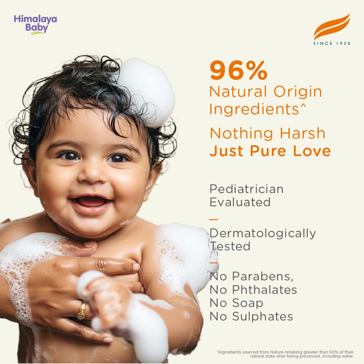 Himalaya Gentle Baby Wash 400ml | No tears formula |with chickpea and Green gram| Cleansing baby's gentle skin
