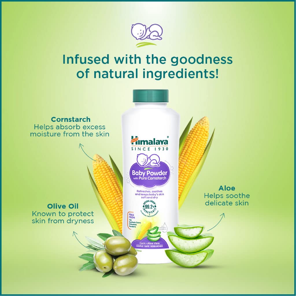 Himalaya Baby Powder 400g | No.1 Doctor-Prescribed Brand | With Yashad Bhasma & Vetiver | Sweat-Free & Refreshing Comfort | Safe for Newborns