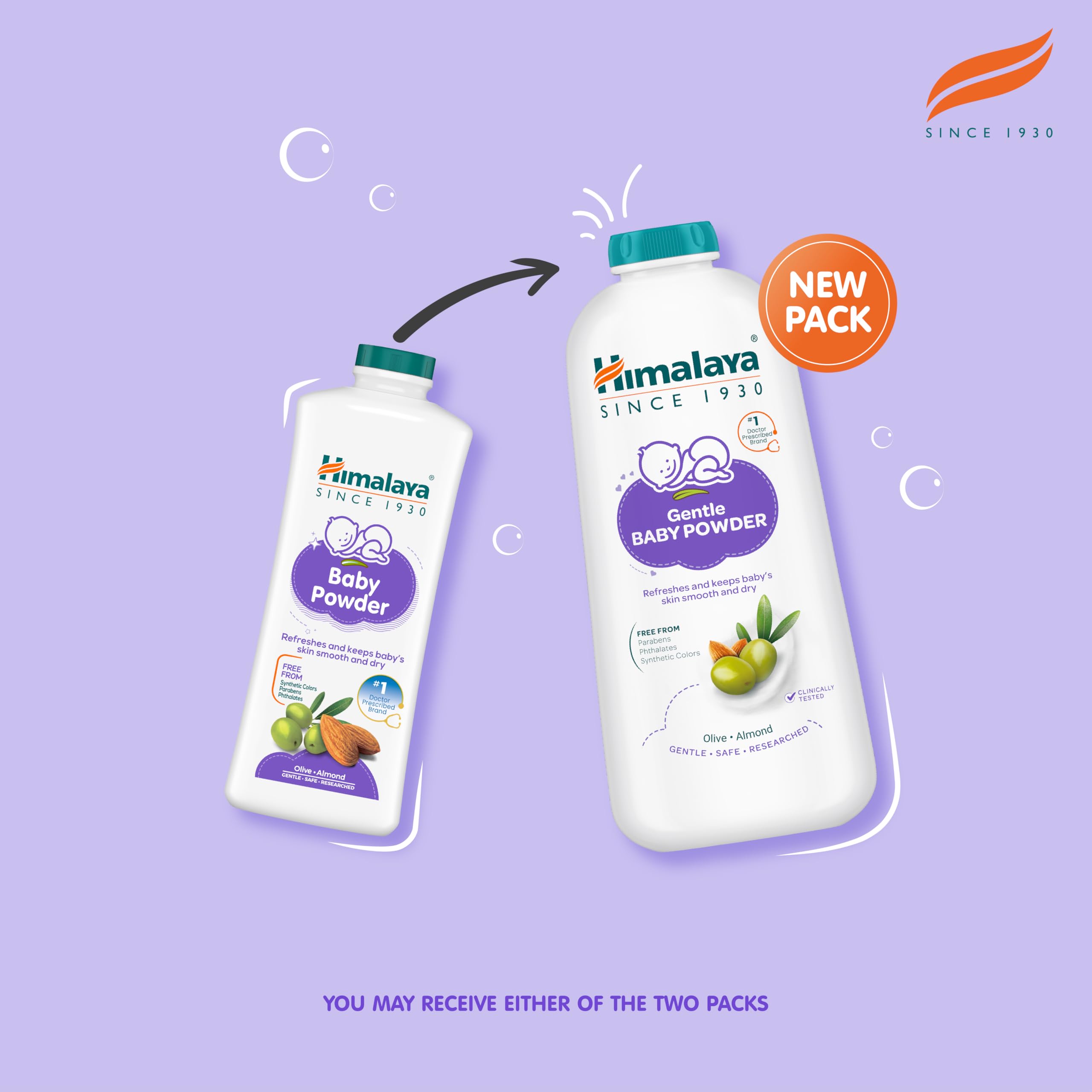 Himalaya Baby Powder 400g | No.1 Doctor-Prescribed Brand | With Yashad Bhasma & Vetiver | Sweat-Free & Refreshing Comfort | Safe for Newborns