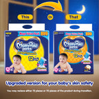 Mamypoko pants All night absorb| Pant Style Baby Diapers Large Size(L), 62 Count, Ideal for 9-14Kgs|1 Diaper= Upto All night Absorption|Wider Crisscross Sheet|Gentle Coco Care| 12hr Leakage Protection| Prevents Heaviness.