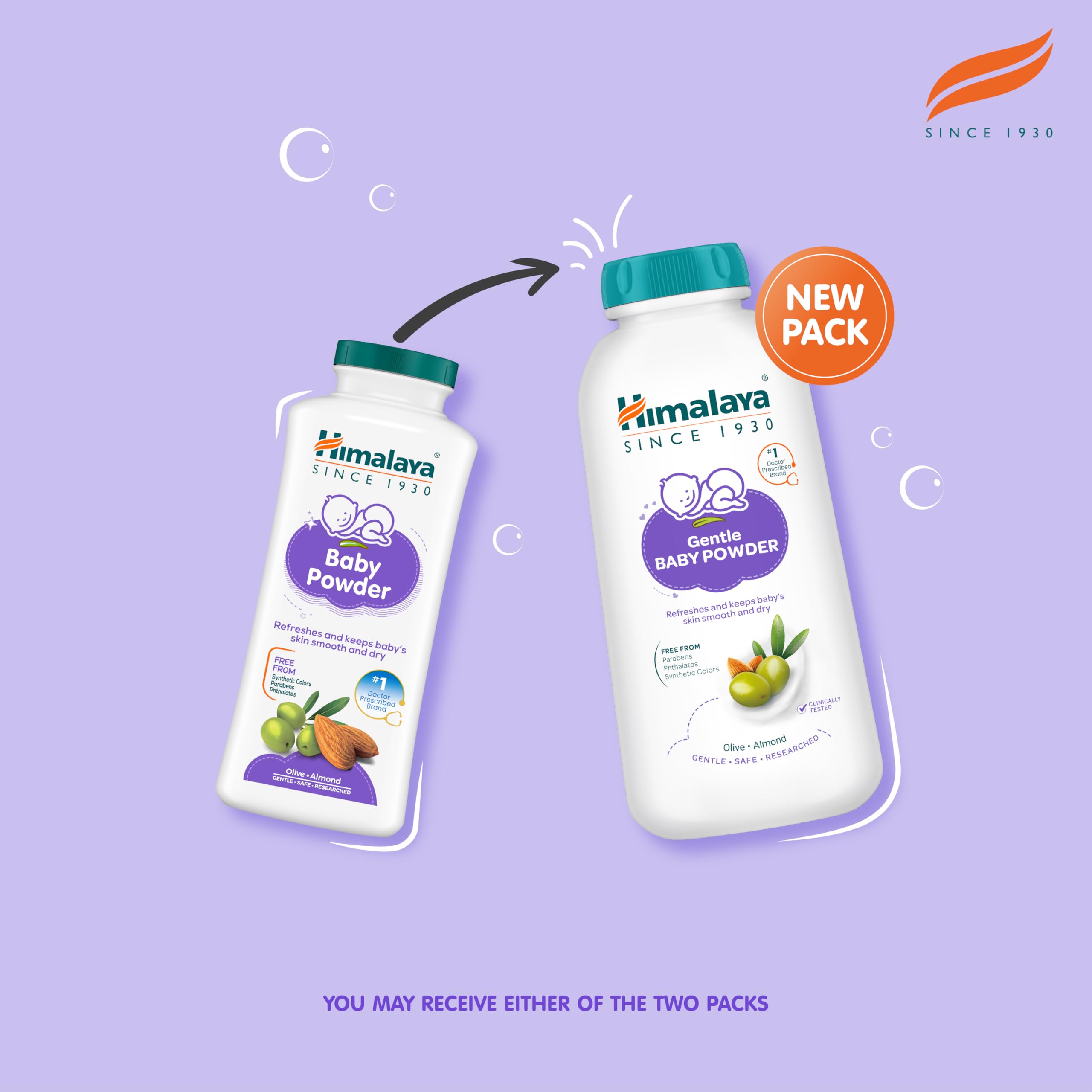 Himalaya Baby Powder 400g | No.1 Doctor-Prescribed Brand | With Yashad Bhasma & Vetiver | Sweat-Free & Refreshing Comfort | Safe for Newborns