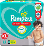 Pampers Complete Skin Comfort | Pant Style Diaper Large, 128 Count| Anti Rash with 100% protection from leakage upto 12 hrs