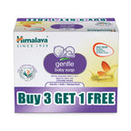 Himalaya Gentle Baby Soap 125 g | Value Pack of 4 - Save Rs 50 extra| No 1 Doctor prescribed brand | Oils of Almond & Olive | Gently cleanses baby's skin |