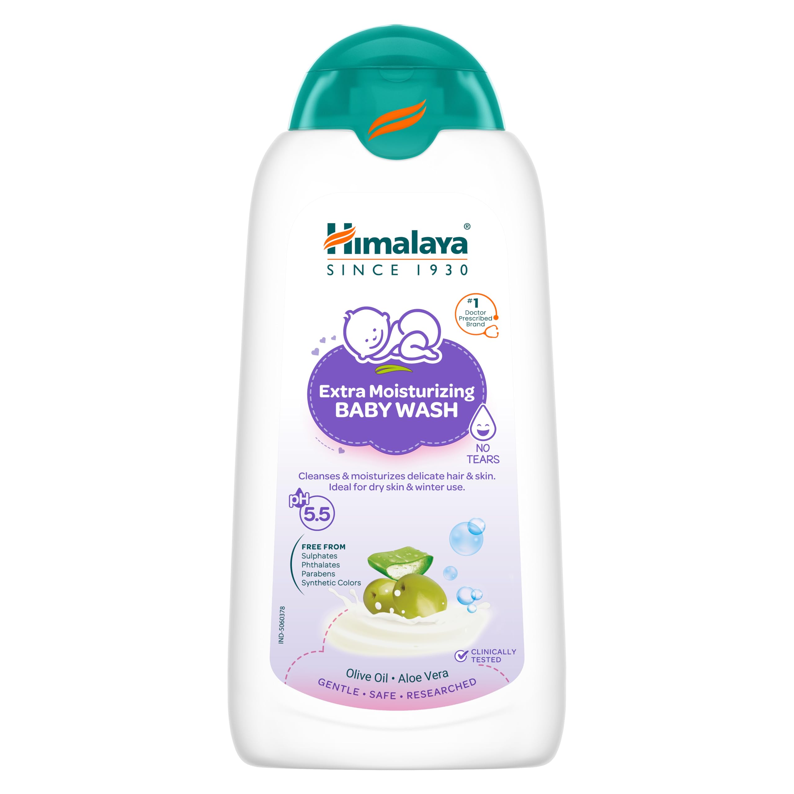 Himalaya Gentle Baby Wash 400ml | No tears formula |with chickpea and Green gram| Cleansing baby's gentle skin