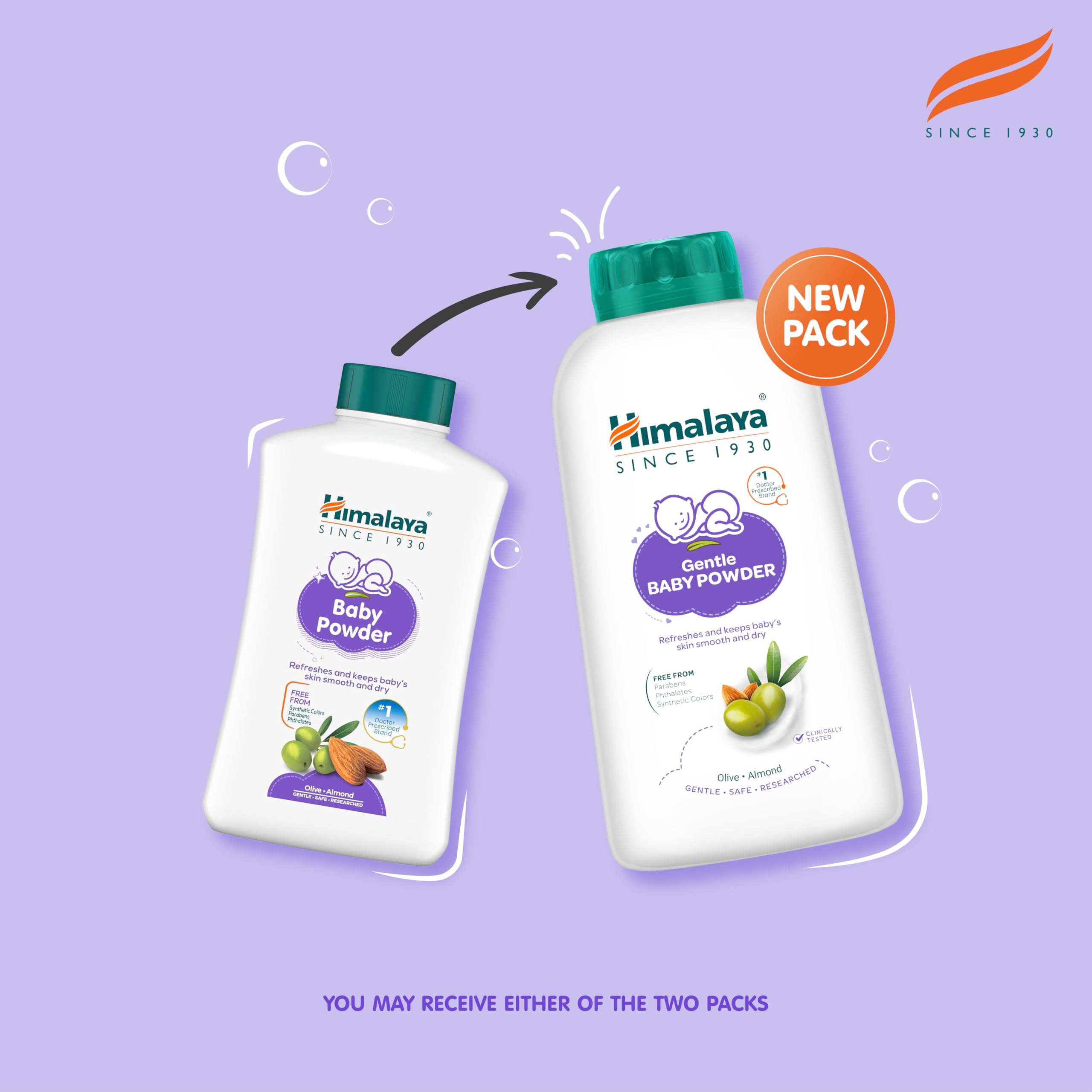 Himalaya Baby Powder 400g | No.1 Doctor-Prescribed Brand | With Yashad Bhasma & Vetiver | Sweat-Free & Refreshing Comfort | Safe for Newborns