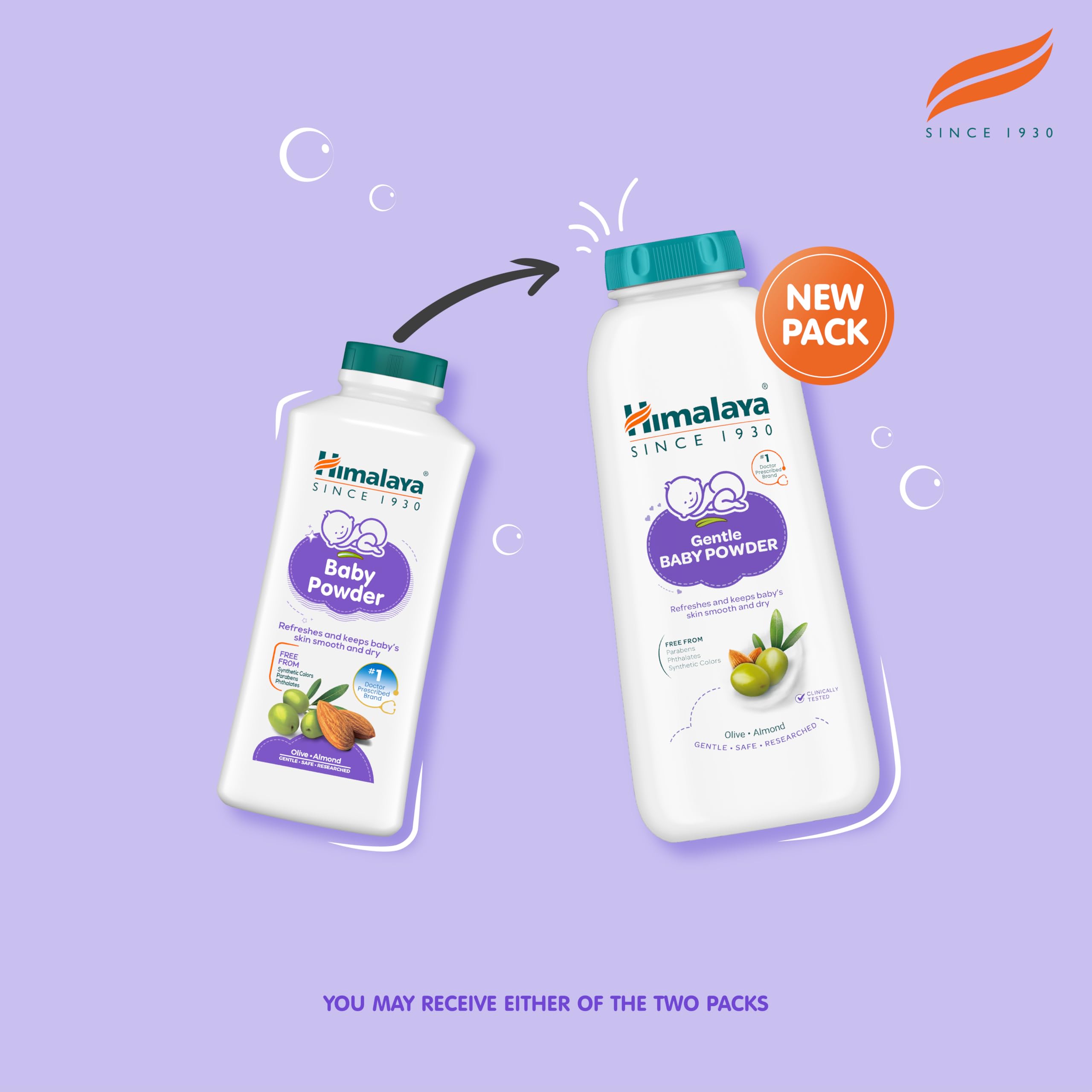 Himalaya Baby Powder 400g | No.1 Doctor-Prescribed Brand | With Yashad Bhasma & Vetiver | Sweat-Free & Refreshing Comfort | Safe for Newborns