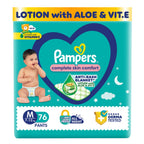 Pampers Complete Skin Comfort | Pant Style Diaper Large, 128 Count| Anti Rash with 100% protection from leakage upto 12 hrs