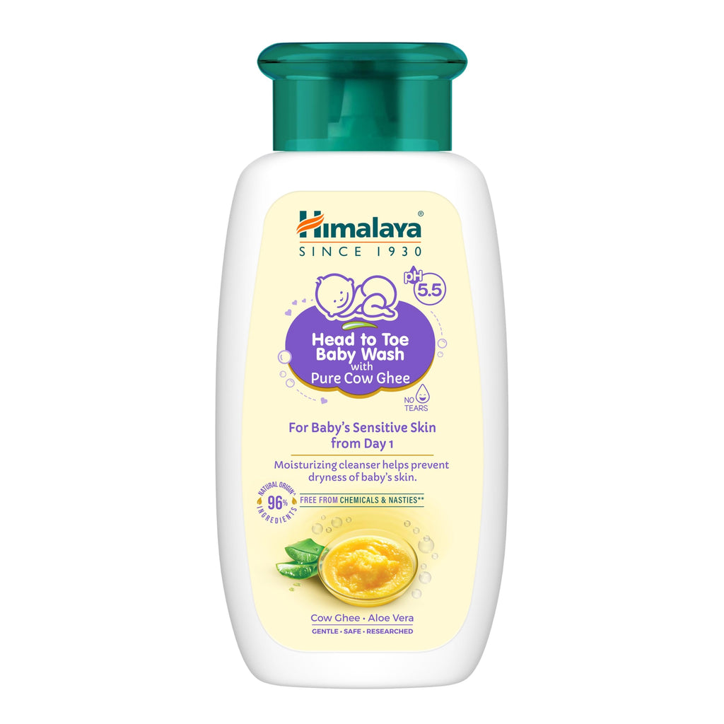 Himalaya Gentle Baby Wash 400ml | No tears formula |with chickpea and Green gram| Cleansing baby's gentle skin