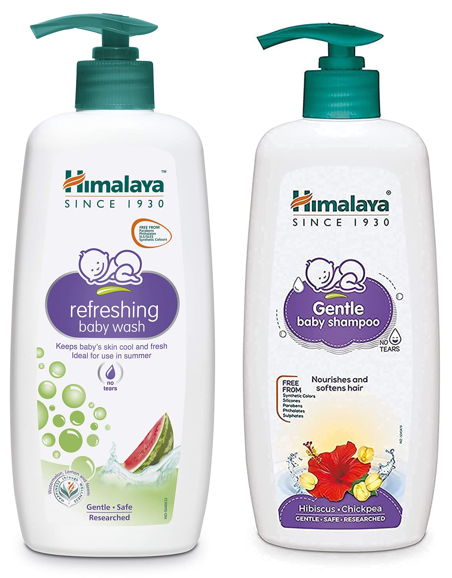 Himalaya Gentle Baby Wash 400ml | No tears formula |with chickpea and Green gram| Cleansing baby's gentle skin