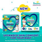 Pampers Complete Skin Comfort | Pant Style Diaper Large, 128 Count| Anti Rash with 100% protection from leakage upto 12 hrs