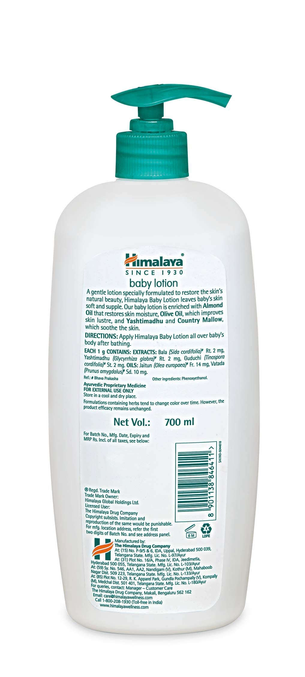 Himalaya Gentle Baby Wash 400ml | No tears formula |with chickpea and Green gram| Cleansing baby's gentle skin
