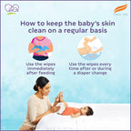 Himalaya Gentle Baby Wipes with Lid (72 wipes x4 packs -288 wipes) |100% Biodegradable Plant-based fabric | Indian Lotus & Aloe Vera | Skin Friendly PH| Extra Soft
