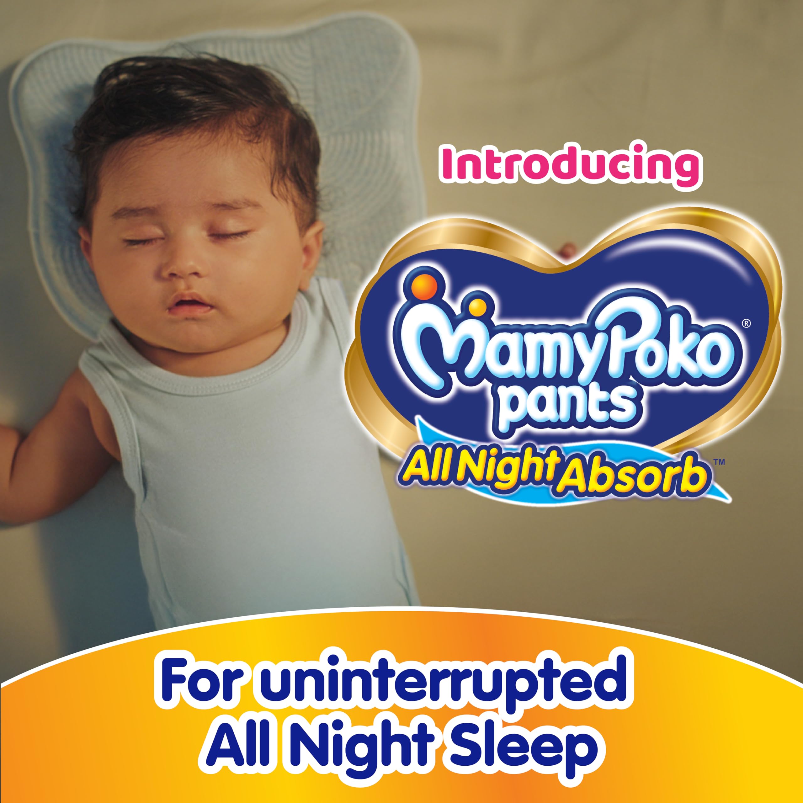 Mamypoko pants All night absorb| Pant Style Baby Diapers Large Size(L), 62 Count, Ideal for 9-14Kgs|1 Diaper= Upto All night Absorption|Wider Crisscross Sheet|Gentle Coco Care| 12hr Leakage Protection| Prevents Heaviness.